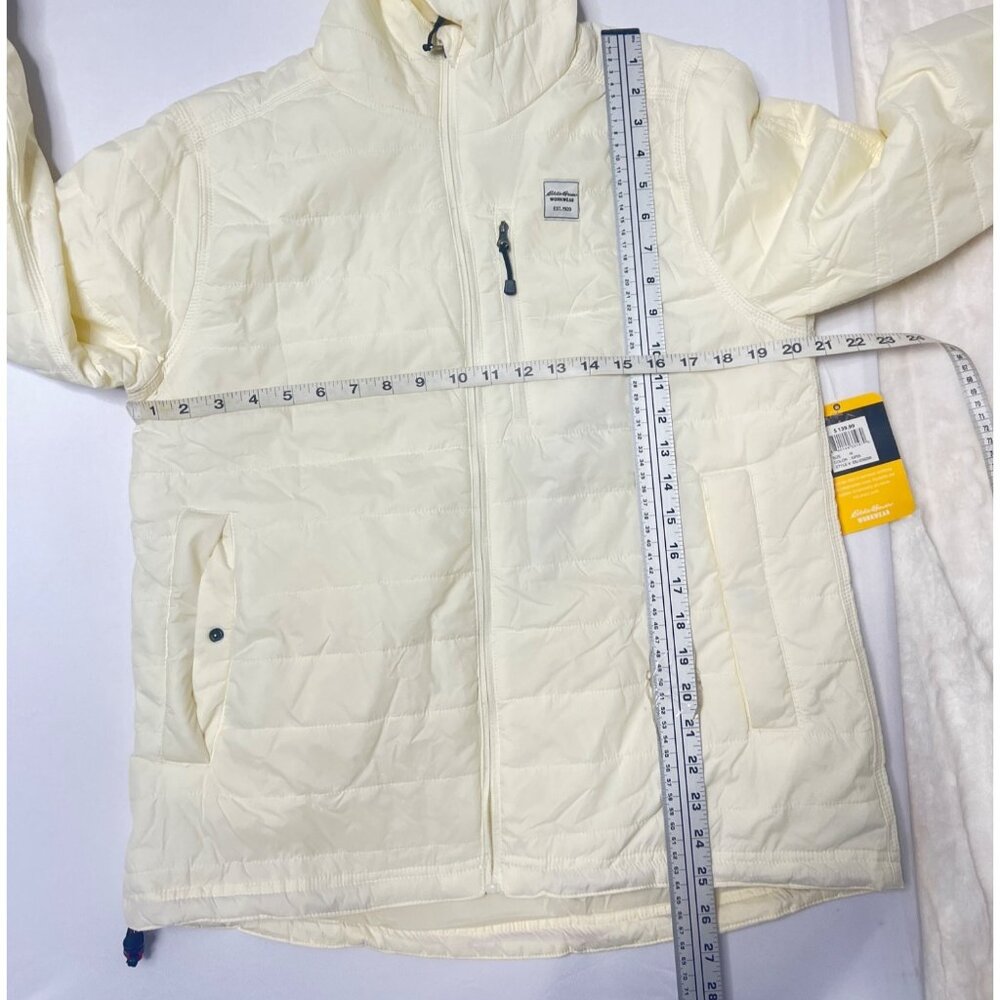 Eddie Bauer Beige Jacket Women's Matterhorn Workwear Hooded lightweight Size M - Picture 7 of 8
